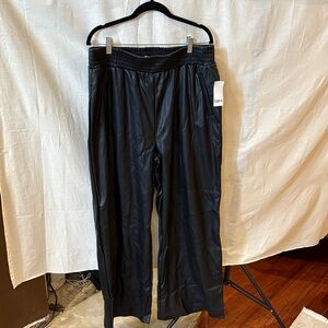 Women’s Black Faux Leather Pants